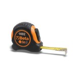 Beta 1692/5 Flessometri cassa bimateriale in ABS antiurto nastro in acciaio classe di precisione II 016920055