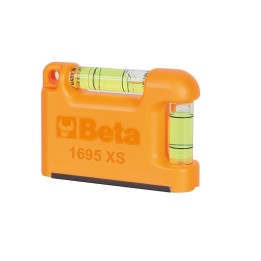 Beta 1695XS Livella tascabile con base a "V" magnetica in alluminio profilato 2 fiale infrangibili precisione 1mm/m 016950250