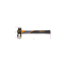 Beta 1377T 340 Martelli con testa tonda e penna sferica per calderai e lattonieri manico in fibra 013770534