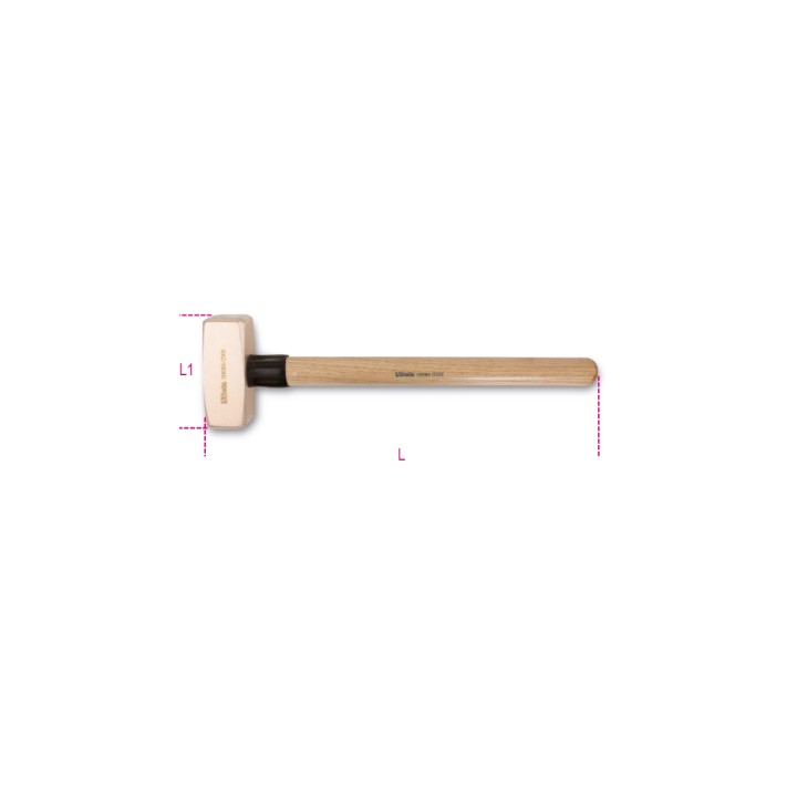 Beta 1380BA 1000 Mazzette antiscintilla manico in legno 013800810
