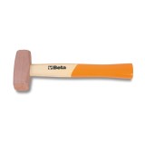 Beta 1385 400 Mazzuole con testa in rame e manico in legno 013850404
