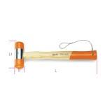 Beta 1390HS 35 Mazzuole con battenti intercambiabili in materiale plastico manico in legno H-SAFE 013904035