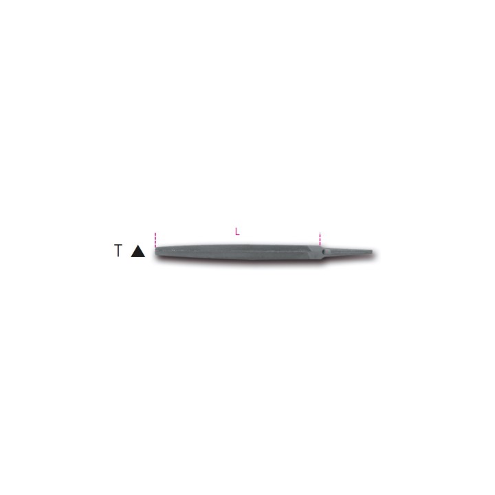 Beta 1718A6/T Lime triangolari a taglio mezzodolce, senza impugnatura 017180023