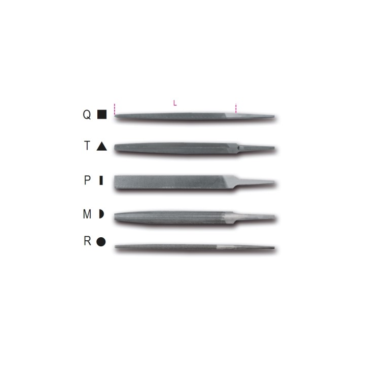 Beta 1718D8/T Lime a taglio bastardo 8" senza impugnatura 017180133
