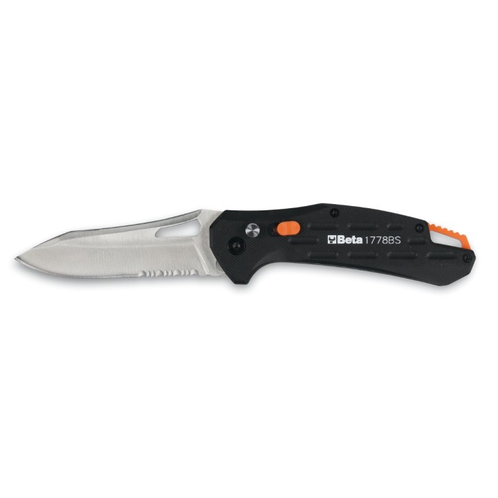 Beta 1778BS Coltello a serramanico con lama seghettata 017780035