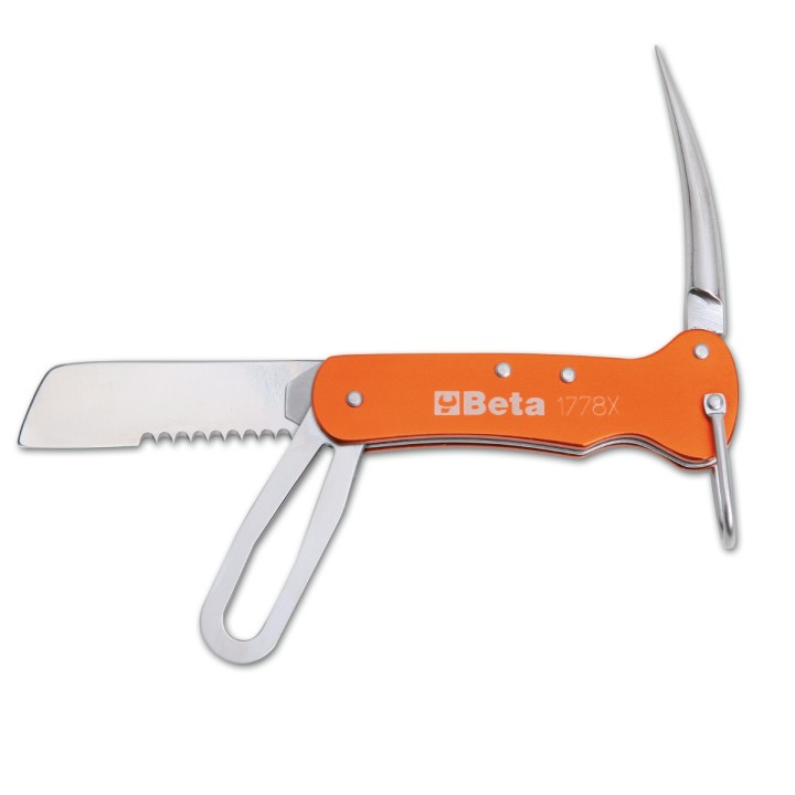 Beta 1778X Coltelli per nautica in acciaio inossidabile impugnatura in alluminio 017780050