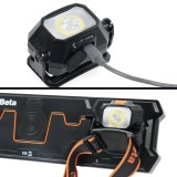 Beta 1836AW Lampada da testa a Led con ricarica wireless 018360051