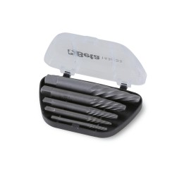 Beta 1430/S5 Serie di estrattori conici per viti e prigionieri danneggiati destrorsi in astuccio di plastica 014300105