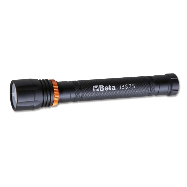 Beta 1833 S Torcia LED ad alta luminosità in robusto alluminio anodizzato, fino a 500 Lumen 018330002