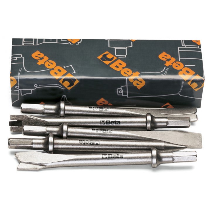 Beta 1940/S5 Serie di 5 scalpelli per martelli scalpellatori 1940 019400030