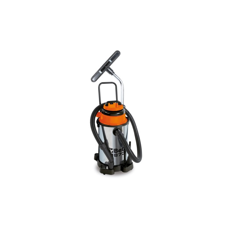 Beta 1873 30 Aspiratore 30 litri per solidi e liquidi bidone in acciaio INOX 018730030
