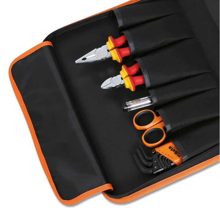 Beta 2001/BZ24 MQ Valigetta pieghevole con assortimento di 24 utensili per elettricisti 020010154