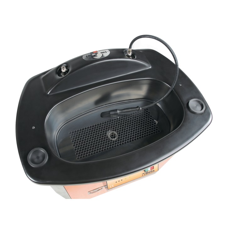 Beta 1898/K40 Vasca manuale per la pulizia di pezzi meccanici a ricircolo con liquido riscaldato e batteri 018980004