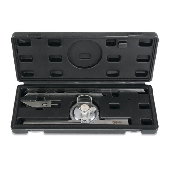 Beta 1678/C3 Rapportatore d’angoli in acciaio inossidabile in astuccio di legno 016780030