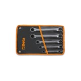 Beta 195/B5 Serie di 5 chiavi poligonali doppie diritte a cricchetto (art. 195) in busta 001950066