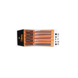 Beta 1719BMA10/B5 Serie di 5 lime a taglio mezzodolce, con impugnatura in busta appendibile 017190298
