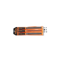 Beta 1719BMR/B3 Serie di 3 raspe a taglio mezzodolce, con impugnatura, in busta appendibile 017190358