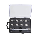 Beta 3075/K10 Set chiave universale a testina intercambiabile e 10 inserti, per serraggio raggi ruote 030750410