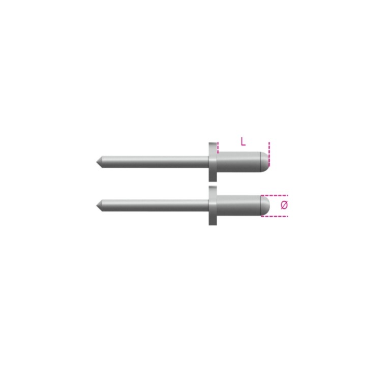 Beta 1741RV 2,9K Rivetti in alluminio 017410191