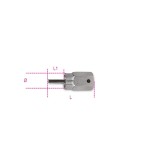 Beta 3984/3 Chiave estrattore per ruote libere Shimano® a cassetta con perno di guidanichelata 039840030