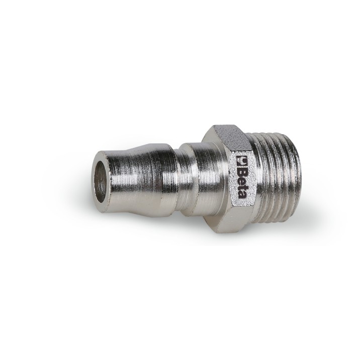 Beta 1916JM 1/4 Innesti rapidi profilo asiatico filettati maschio, GAS conici BSPT 019160406