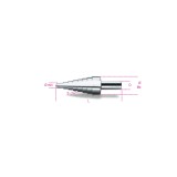 Beta 425/2 Frese coniche a gradino in acciaio HSS 004250012