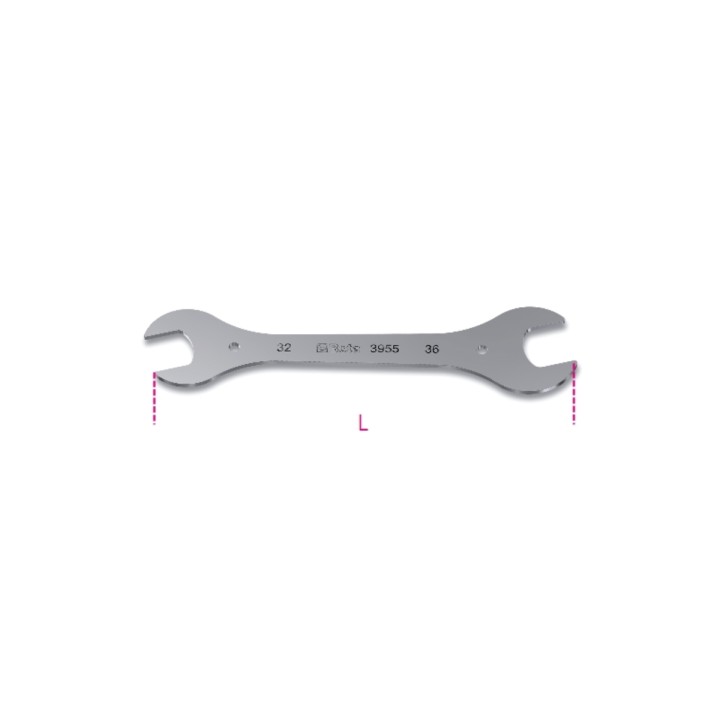 Beta 3955 30X32 Chiavi a forchetta per serie sterzo universali cromate 039550108
