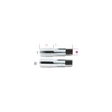Beta 433ASG 1/8 Serie di 2 maschi a mano filettatura GAS cilindrica in acciaio al cromo 004330401