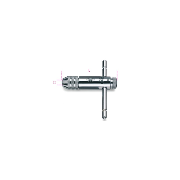 Beta 436/2 Giramaschi a cricchetto reversibile cromato 004360004
