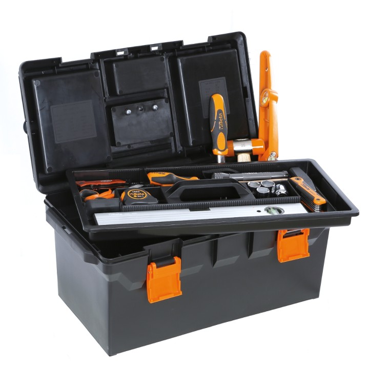 Beta 2115PL-VU/3 Cestello modello lungo in materiale plastico con contenitore e vaschette portaminuterie, vuoto 021151245