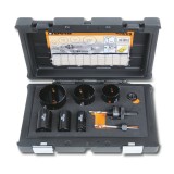 Beta 450/C9 Assortimento di seghe a tazza con accessori per elettricisti in cassetta di plastica antiurto 004500305