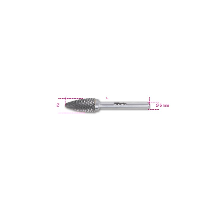 Beta 426MD/FA8 Lime rotative in metallo duro taglio incrociato HM4 004260519