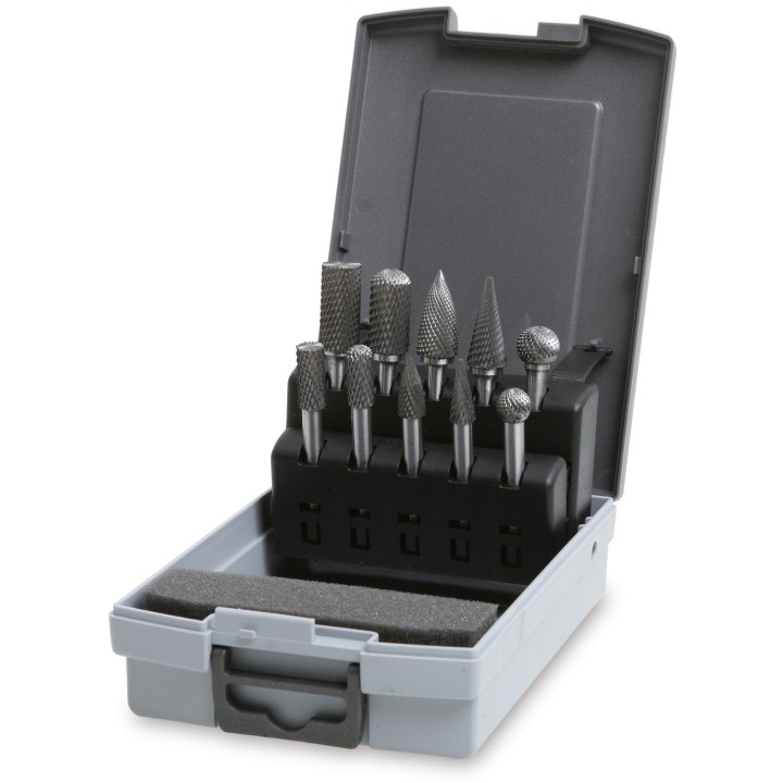 Beta 426MD/SP10 Serie di 10 lime rotative in metallo duro per acciaio e acciaio inox 004260510