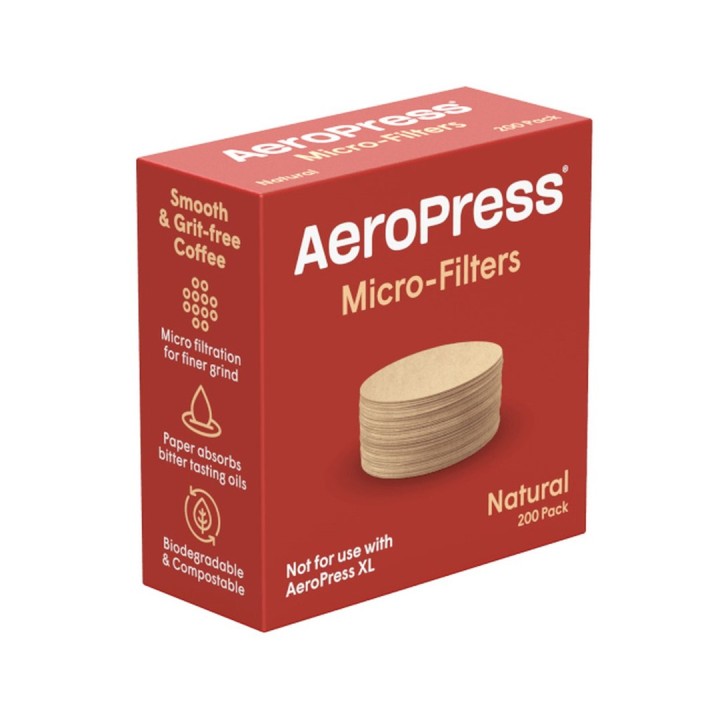Aeropress filtri caffè di carta naturale 200 pezzi