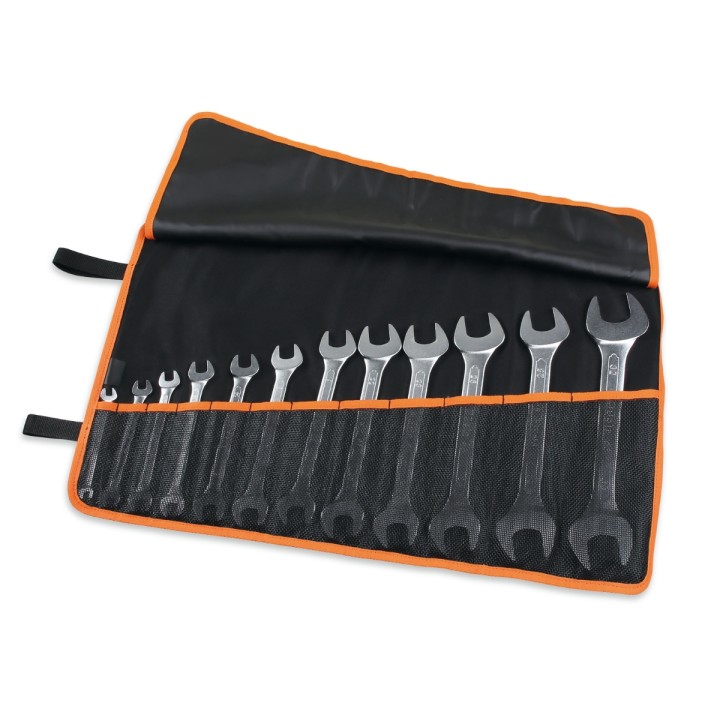 Beta 55/B12N Serie di 12 chiavi a forchetta doppie (art. 55) in busta avvolgibile di poliestere resistente 000550164