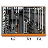 Beta 5904VI/1T Assortimento di 98 utensili per manutenzioni industriali in termoformato rigido in ABS 059041161