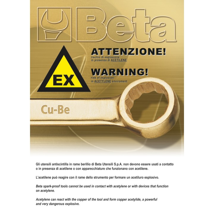 Beta 58BA 34 Chiavi a forchetta semplici a percussione antiscintilla 000580834