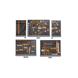Beta 5935VI/2MB Assortimento di 133 utensili per manutenzioni industriali in vassoio morbido in EVA 059351316