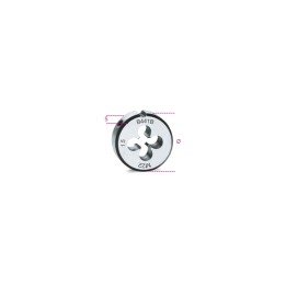 Beta 441B 22X1,5 Filiere tonde filettatura metrica passo fine in acciaio al cromo 004410120