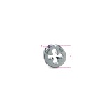 Beta 443 6X0,75 Filiere tonde filettatura metrica passo fine in acciaio HSS 004430107