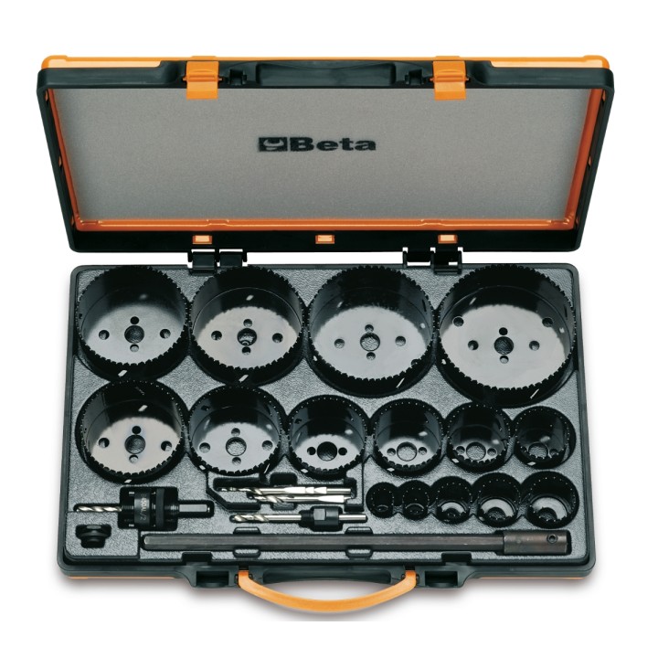 Beta 450/C21 Assortimento di seghe a tazza con accessori per uso industriale in cassetta metallica 004500315