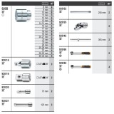Beta 6600 M/125 Assortimento 133 utensili, con ganci senza pannello 066000125