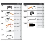 Beta 6600 M/842 Assortimento 36 utensili, con ganci senza pannello 066000842