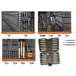 Beta 5904VU/4T Assortimento di 197 utensili per impiego universale in termoformato rigido in ABS 059241100