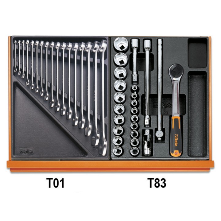 Beta 5904VU/4T Assortimento di 197 utensili per impiego universale in termoformato rigido in ABS 059241100