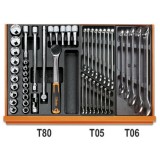 Beta 5908VI/2T Assortimento di 232 utensili per manutenzioni industriali in termoformato rigido in ABS 059081105