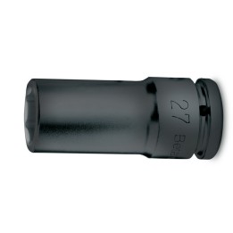 Beta 720L 27 Chiavi a bussola Macchina con attacco quadro femmina 1/2" bocca esagonale, serie lunga fosfatate 007200327