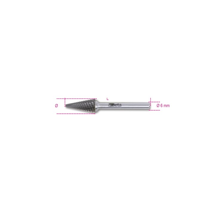 Beta 426MD/T6 Lime rotative in metallo duro taglio incrociato HM4 004260536