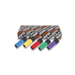 Beta 720LC/S5 Serie di 5 chiavi a bussola Macchina per dadi ruote con inserti polimerici colorati 007200645