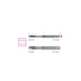 Beta 429FP 6 Maschi a macchina per fori passanti passo grosso in acciaio HSS-CO 5% 004290006